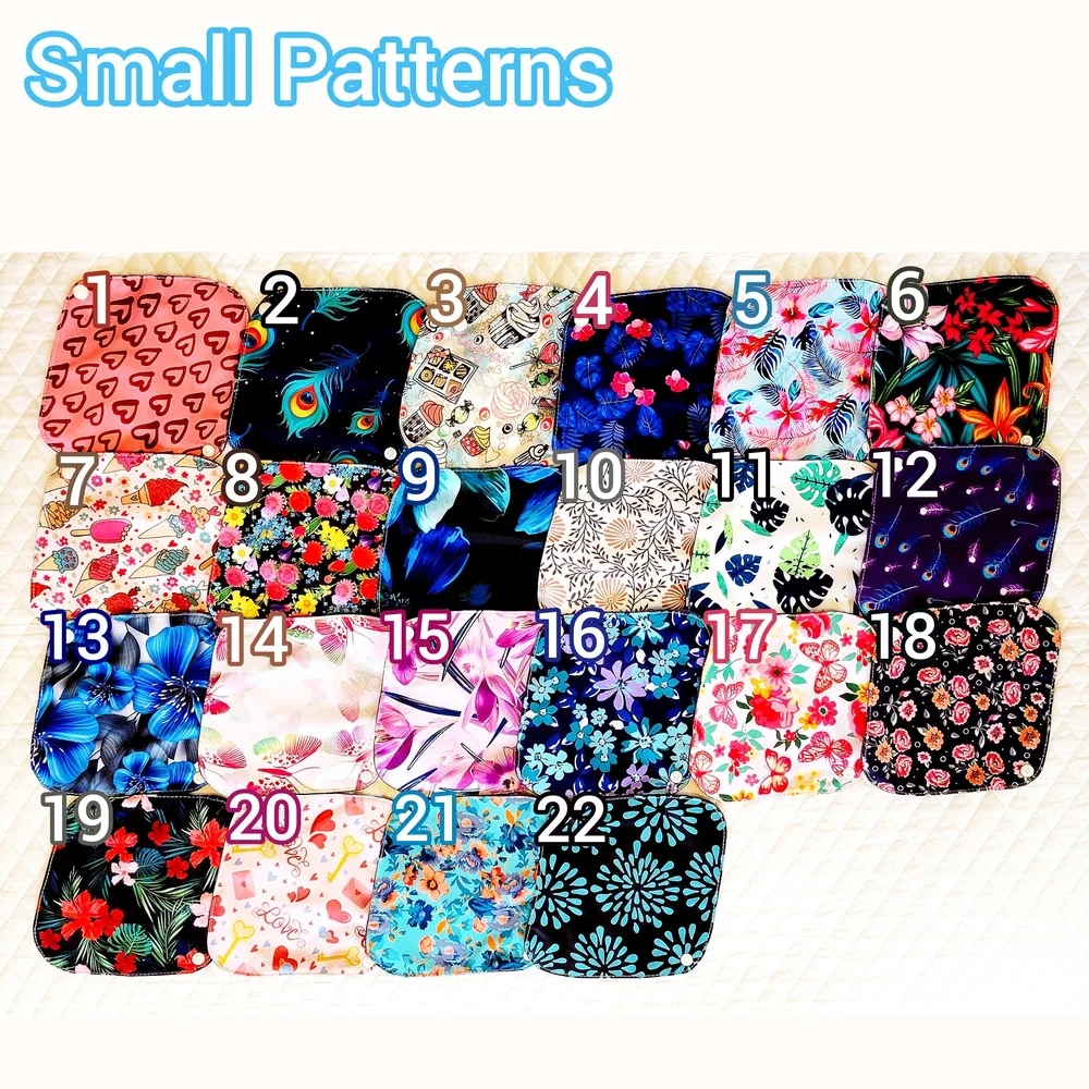 3 S 3 M 1 Wet Bag - Reusable Menstrual Pads Custom Bundle - Picture 3 of 5